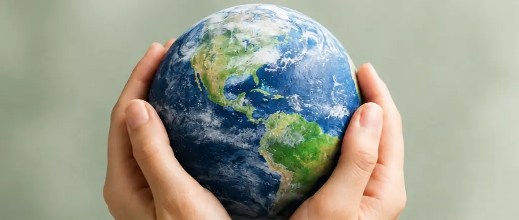 earth in hands